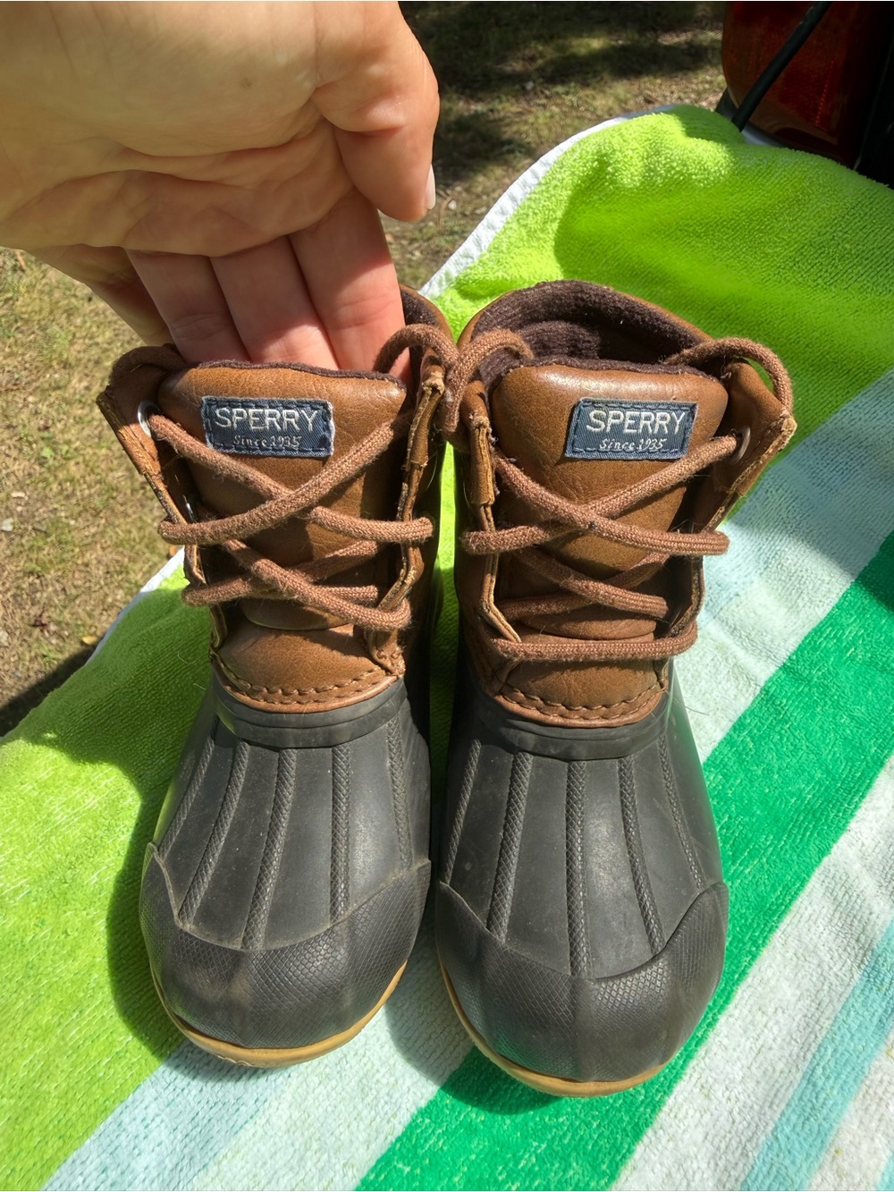 Kids Sperry Duck/Rain Boots - Size 7